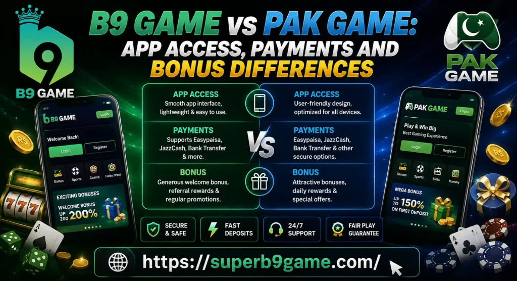B9 Game vs Pak Game